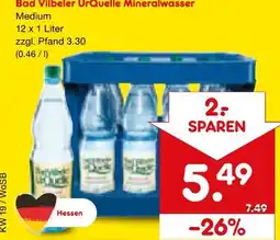 Netto Marken-Discount Bad Vilbeler UrQuelle Mineralwasser Angebot