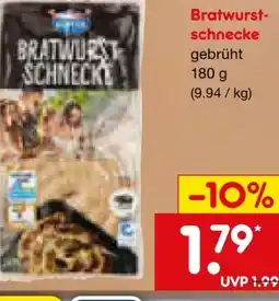 Netto Marken-Discount Kupfer Bratwurstschnecke Angebot