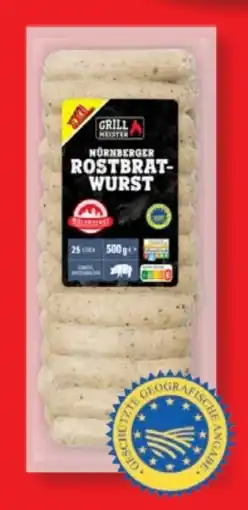 Lidl Grillmeister Original Nürnberger Rostbratwürste XXL Angebot
