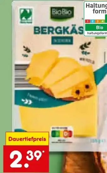 Netto Marken-Discount BioBio Bio-Bergkäse Scheiben Angebot