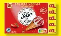 Lidl Bon Gelati Erdbeer-Vanille Hörnchen XXL Angebot
