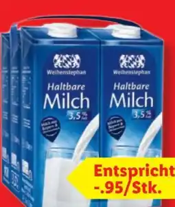 Lidl Weihenstephan Haltbare Milch Angebot