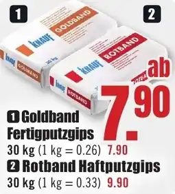 B1 Discount Baumarkt KNAUF Goldband Fertigputzgips Angebot