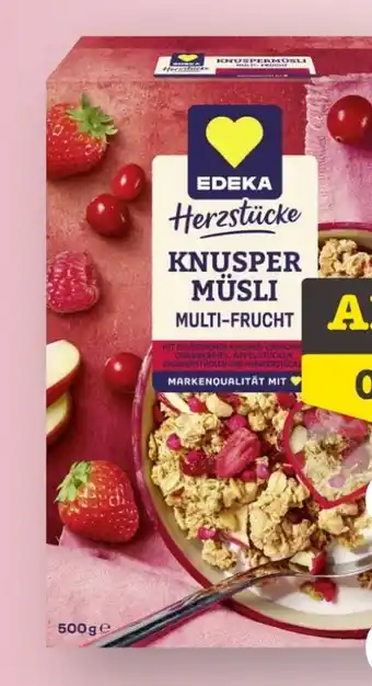 Scheck-in-Center Edeka Herzstücke Knusper-Müsli Angebot