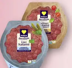 Scheck-in-Center Edeka Herzstücke Salami Angebot