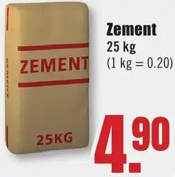 B1 Discount Baumarkt Zement Angebot