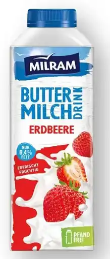 Scheck-in-Center Milram Buttermilch Drink Erdbeere Angebot