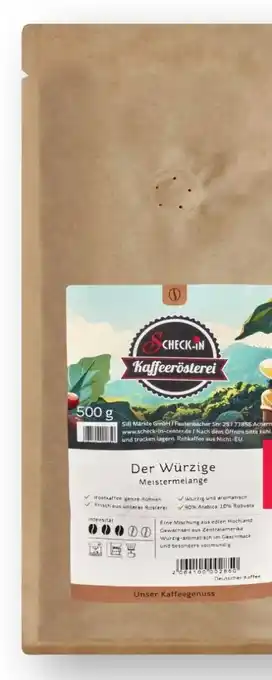 Scheck-in-Center Scheck-in Kaffeerösterei Der Würzige Meistermelange Angebot