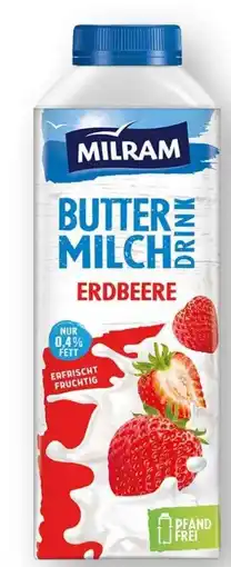 Edeka Milram Buttermilch Drink Erdbeere Angebot
