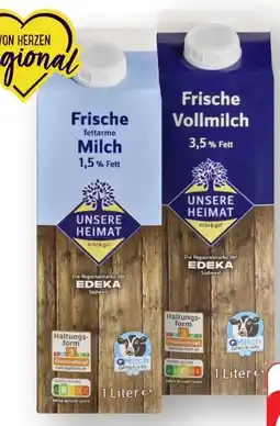 Edeka Unsere Heimat Echt & Gut Frische Fettarme Milch Angebot