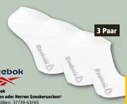 REWE Center Reebok Damen Sneakersocken 3 Paar Angebot