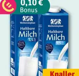 REWE Center Weihenstephan Haltbare Milch Angebot