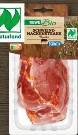 REWE Center Rewe Bio Schweine-Nackensteaks mariniert Angebot