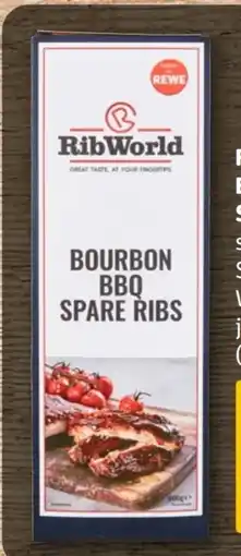 REWE Rib World Bourbon BBQ Spare Ribs Angebot