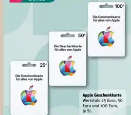 REWE Apple Geschenkkarten Angebot
