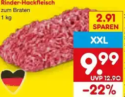 Netto Marken-Discount Rinder Hackfleisch XXL Angebot