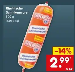 Netto Marken-Discount Sauels Rheinische Schinkenwurst Angebot