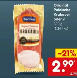 Netto Marken-Discount Original Polnische Krakauer Angebot