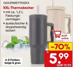 Netto Marken-Discount Gourmetmaxx Thermobecher XXL Angebot