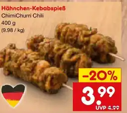 Netto Marken-Discount Hähnchen-Kebabspieß Angebot