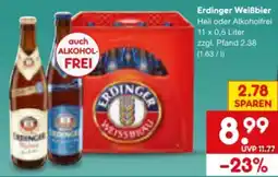 Netto Marken-Discount Erdinger Weißbräu Weißbier Angebot