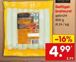 Netto Marken-Discount Barbeque Geflügel Bratwurst Angebot