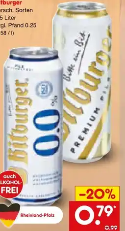Netto Marken-Discount Bitburger Pils Angebot