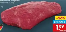 Netto Marken-Discount Falsches Filet vom Jungbullen Angebot