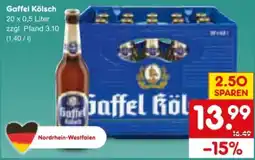 Netto Marken-Discount Privatbrauerei Gaffel Kölsch Angebot