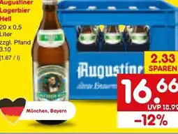 Netto Marken-Discount Augustiner Bräu Lagerbier Hell Angebot
