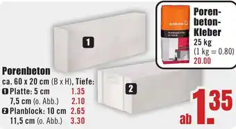 B1 Discount Baumarkt Porenbeton Angebot