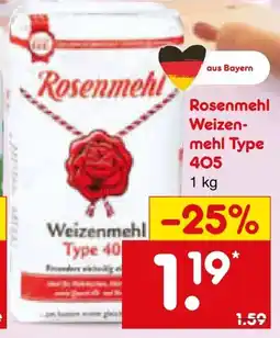 Netto Marken-Discount Rosenmehl Weizenmehl Angebot