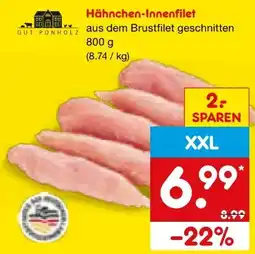 Netto Marken-Discount Gut Ponholz Hähnchen-Innenfilet XXL Angebot