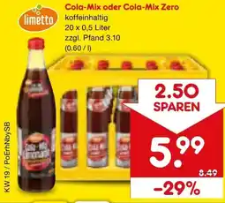 Netto Marken-Discount Limetto Cola-Mix Angebot