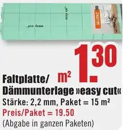 B1 Discount Baumarkt Faltplatte/ Dämmunterlage easy cut Angebot