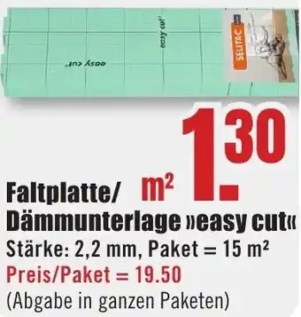 B1 Discount Baumarkt Faltplatte/ Dämmunterlage easy cut Angebot