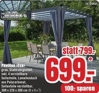 B1 Discount Baumarkt Pavillon Eva Angebot