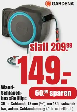 B1 Discount Baumarkt GARDENA Schlauchbox RollUp Angebot