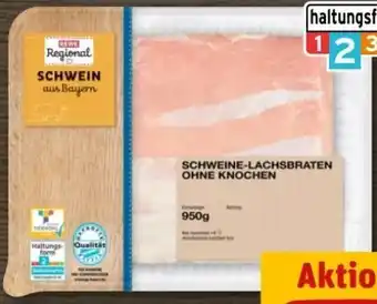 REWE Center Rewe Regional Schweine-Lachsbraten Angebot