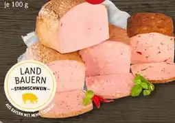 REWE Center Metzgerei Landbauern Schiller Strohschwein Backleberkäse Angebot