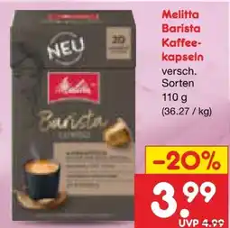 Netto Marken-Discount Melitta Barista Kapseln Angebot