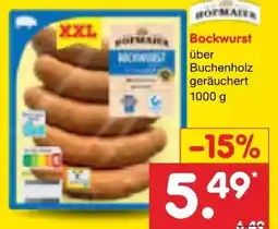Netto Marken-Discount Hofmaier Bockwurst XXL Angebot