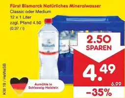 Netto Marken-Discount Fürst Bismarck Mineralwasser Angebot