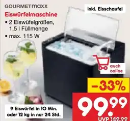 Netto Marken-Discount Gourmetmaxx Eiswürfelmaschine Angebot