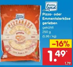 Netto Marken-Discount Gutes Land Pizzakäse Angebot