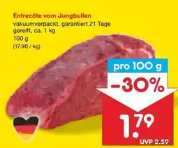 Netto Marken-Discount Jungbullen-Entrecôte Angebot