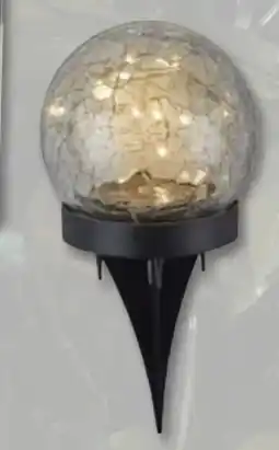 PENNY Home Ideas Seasons Solarglaskugel Crackled Angebot