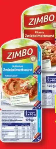 Lidl Zimbo Zwiebelmettwurst Angebot