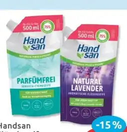 Budni Handsan Flüssigseife Nachfullpack Angebot
