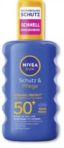 Budni Nivea Sun Schutz & Pflege Spray LSF 50+ Angebot